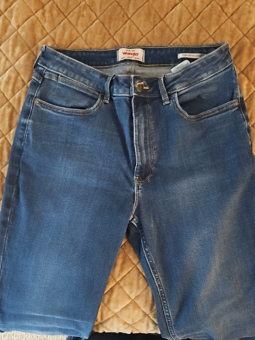 Wrangler Blue Denim Jeans - Picture 3 of 7